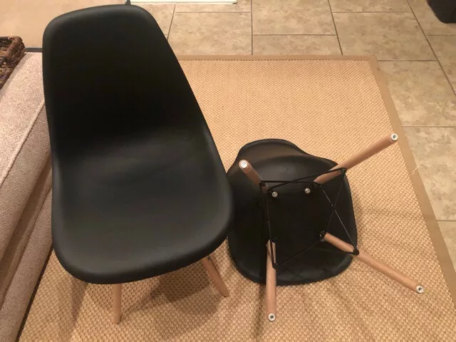 SILLA DE COMEDOR EAMES CLASICA ESTRUCTURA PVC COLORES - 2