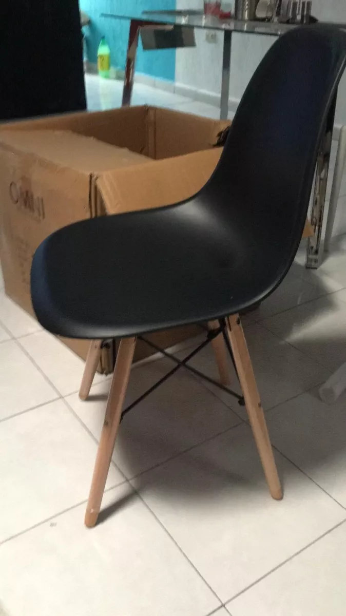 SILLA DE COMEDOR EAMES CLASICA ESTRUCTURA PVC COLORES - 3