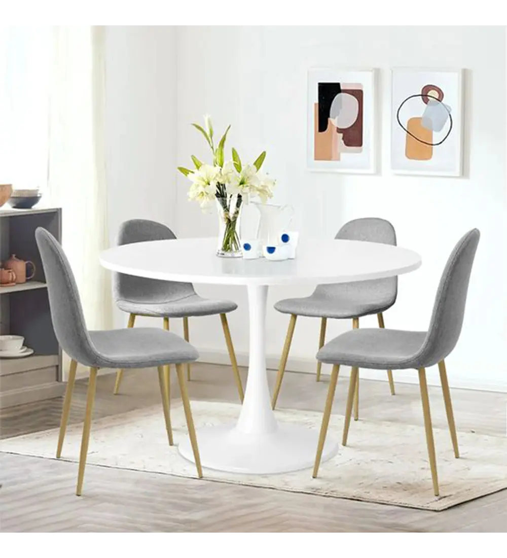 SILLA DE COMEDOR TERCIOPELO VELVET PATAS HIERRO MADERA - 8