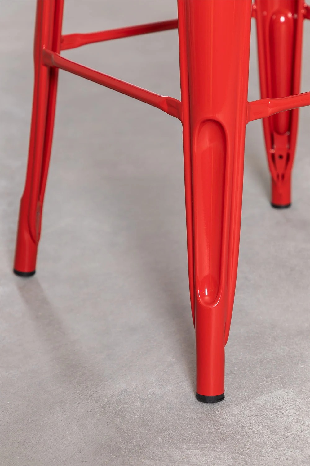 TABURETE METÁLICO CON RESPALDO TOLIX 66CM - 7