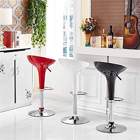 SILLA DE BAR MDESIGN NEGRO ACRÍLICO HIDRÁULICA - 2