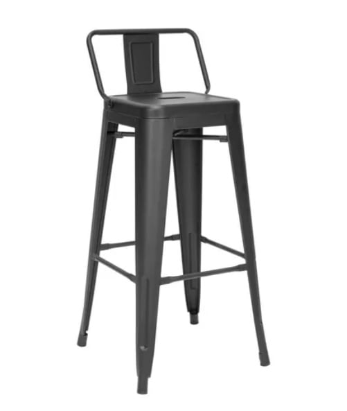 PACK X4 PISO TABURETE TOLIX NEGRO 66CM - 1