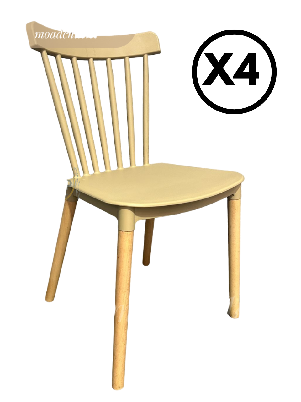 PACK 4 SILLAS WINDSOR BEIGE - 1