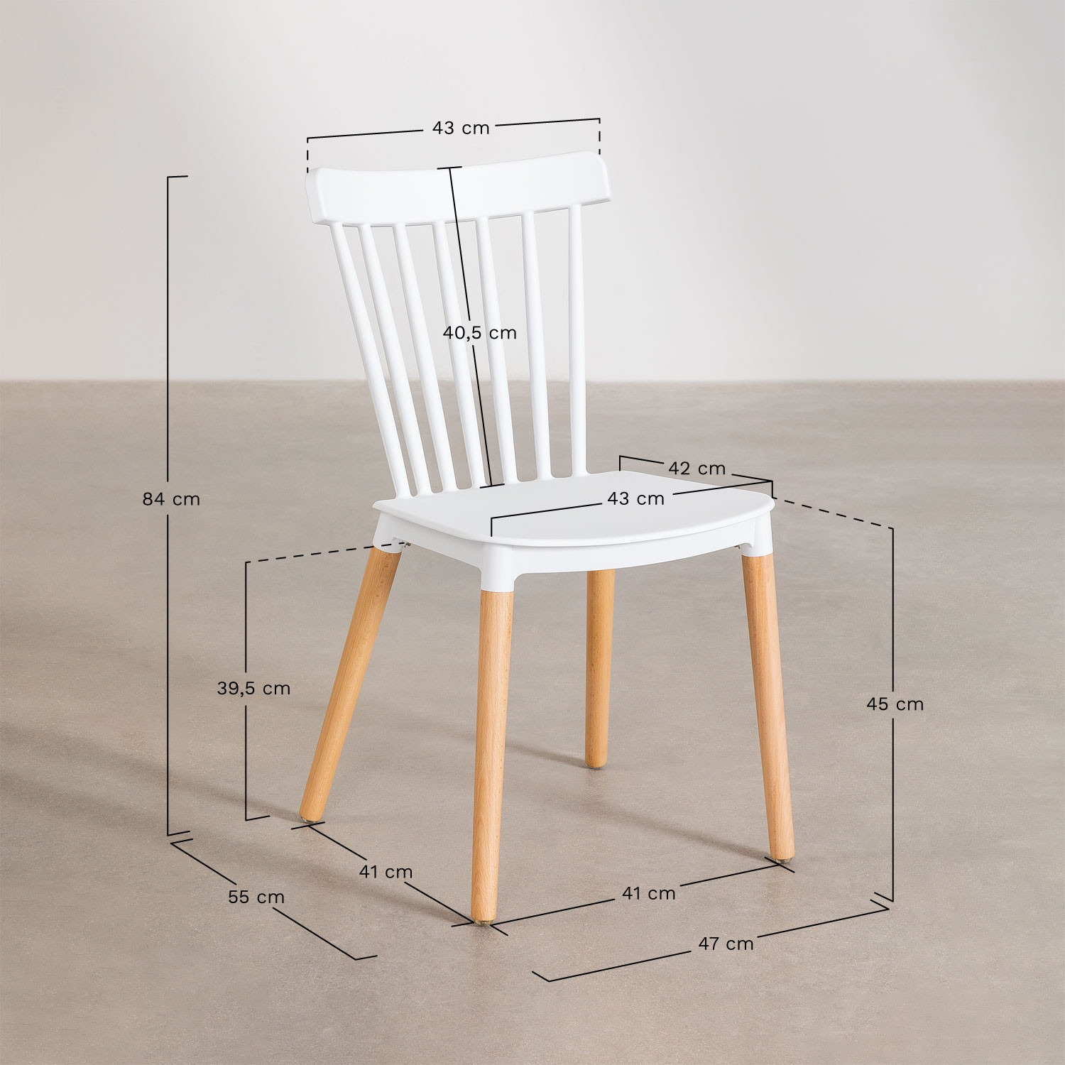 PACK 4 SILLAS WINDSOR BEIGE - 3