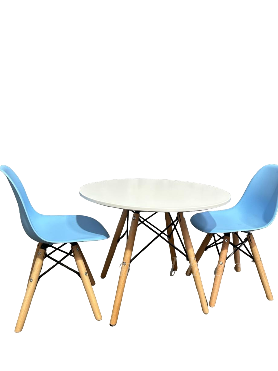SET COMEDOR KIDS MESA Y 2 BUTACAS- BLANCO - 1