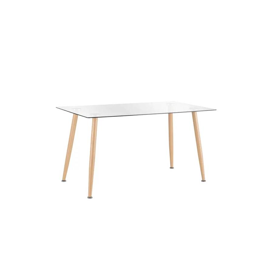 MESA COMEDOR MOAD25528 MINIMALISTA 120CM ALUMINIO - 1