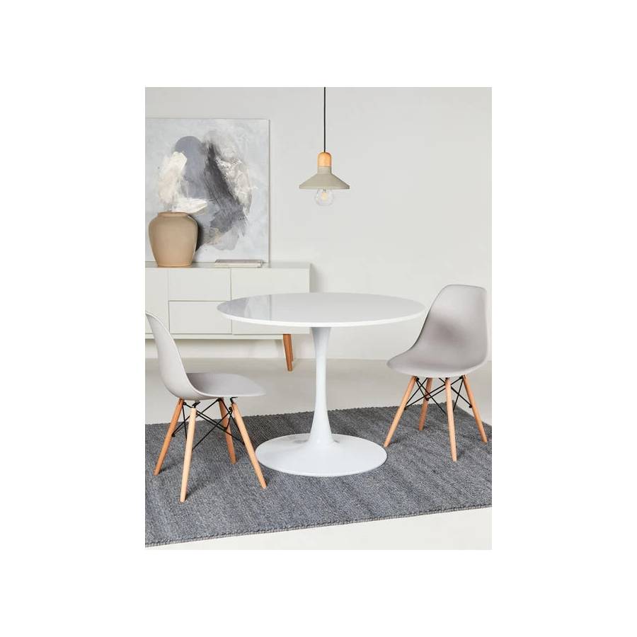 MESA COMEDOR MOAD25173 TULIP 100CM BLANCO - 2