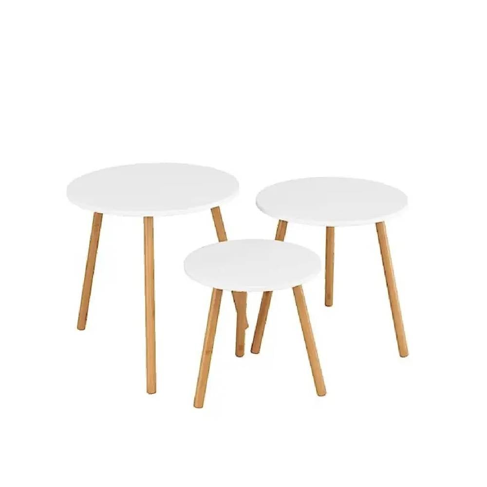 SET 3 MESAS MOAD257443 GRAPE CENTRO/LATERAL BLANCO - 1