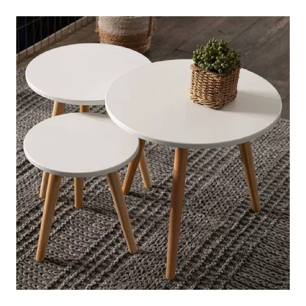 SET 3 MESAS MOAD257443 GRAPE CENTRO/LATERAL BLANCO - 4