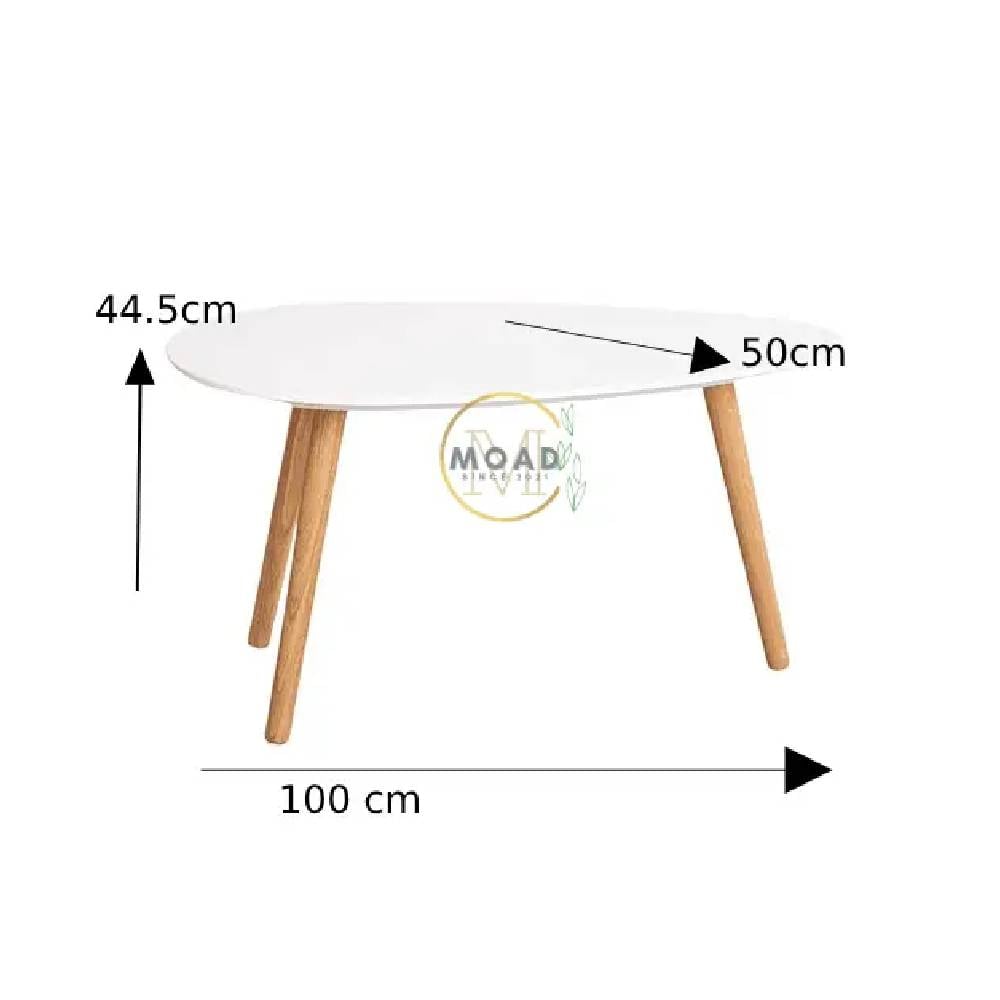 MESA CENTRO MOAD27411 ELIPSE MADERA BLANCO - 4