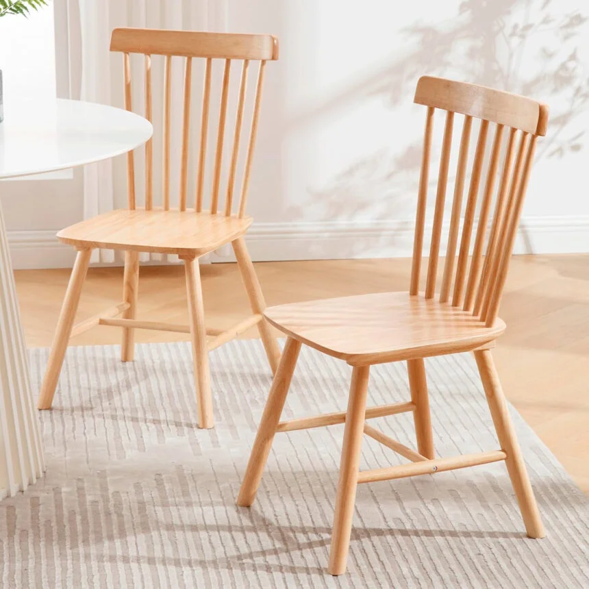 PACK 4 SILLAS WINDSOR MADERA NATURAL - 3