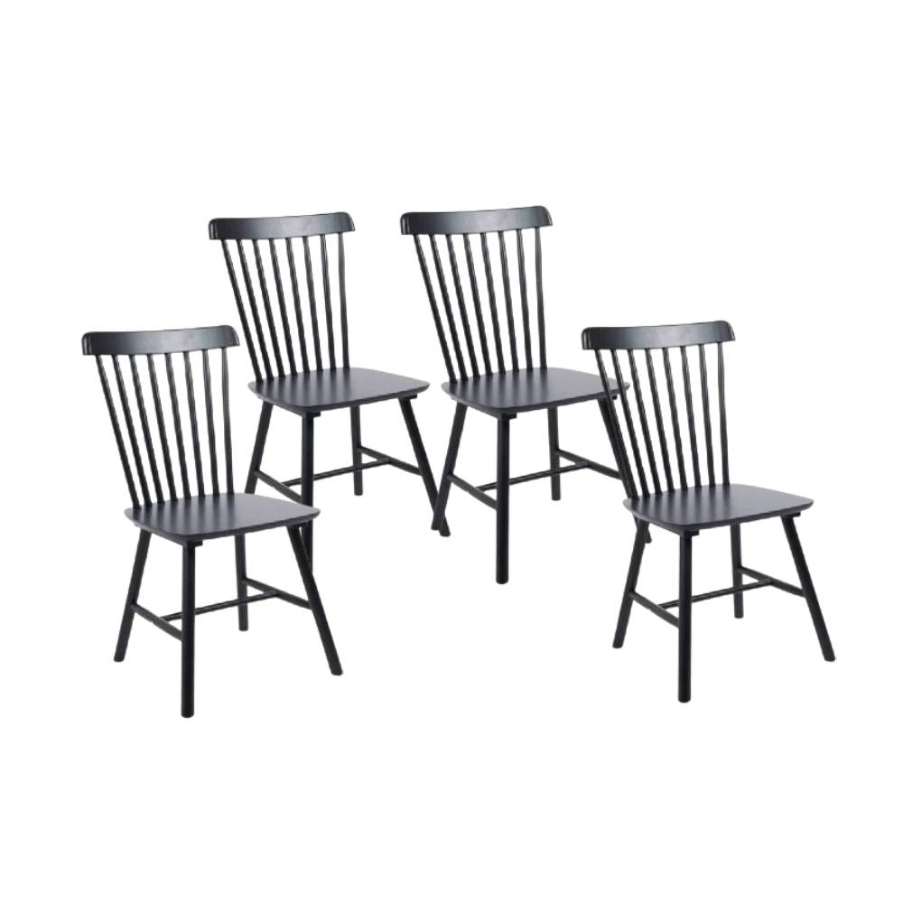 PACK WINDSOR MADERA NATURAL 4 SILLAS - 1