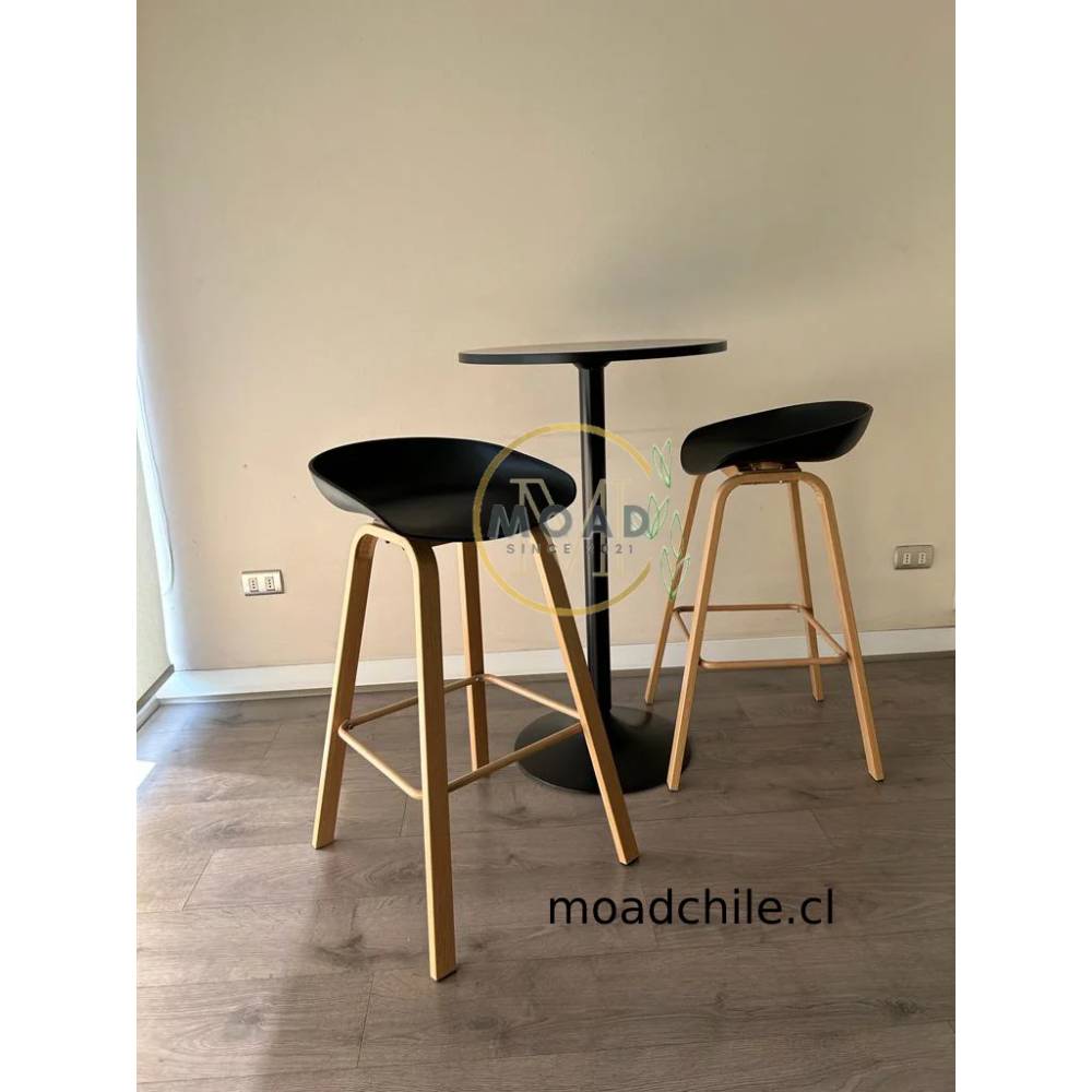PACK NORDICO NEGRO 4 PISO BAR 75CM - 3