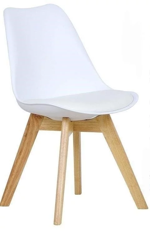 SILLA TULIP ACOLCHADA - BLANCA - 1