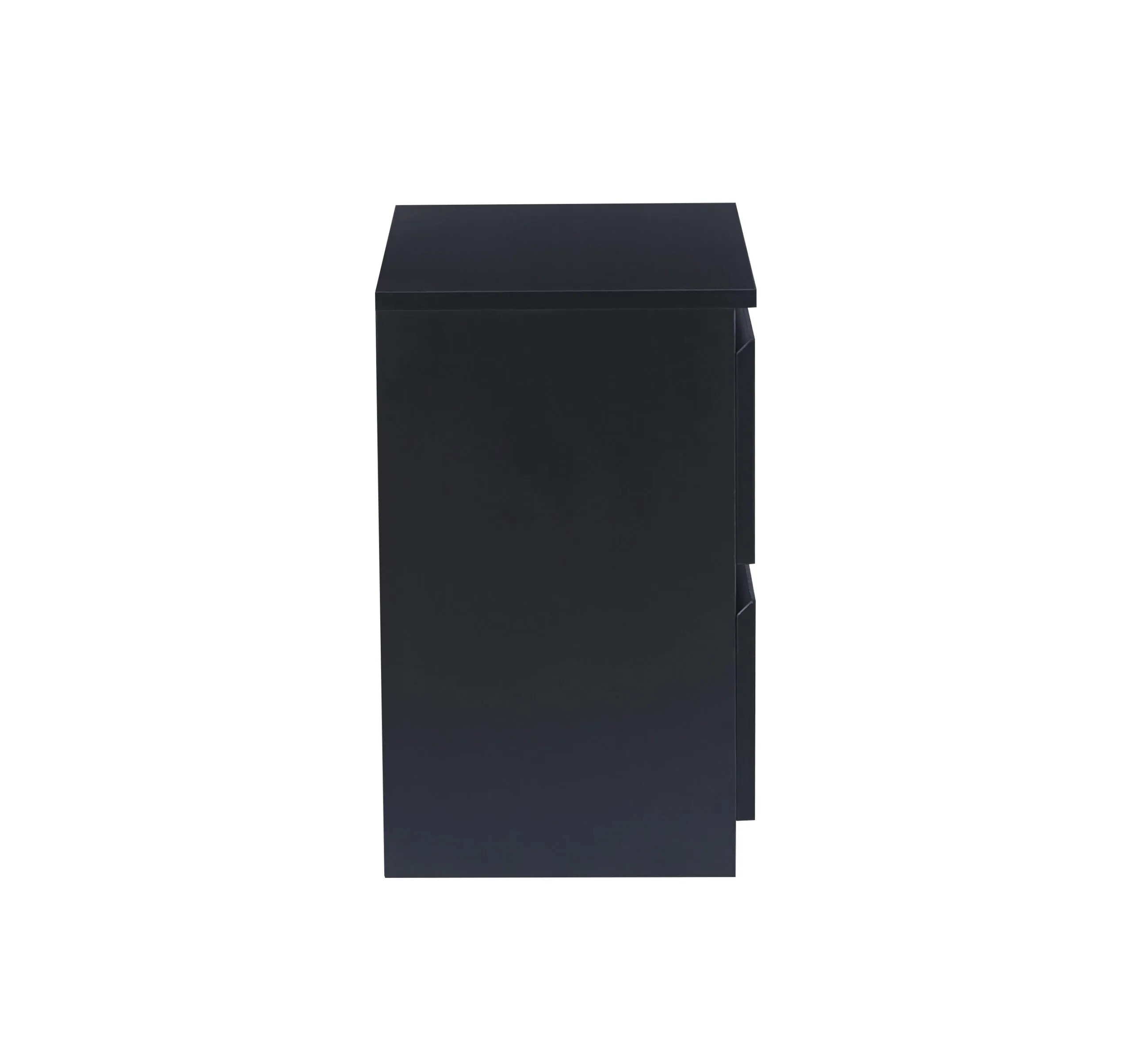 VELADOR MDF NEGRO CAJON DOBLE MINIMAL OSCURO - 4