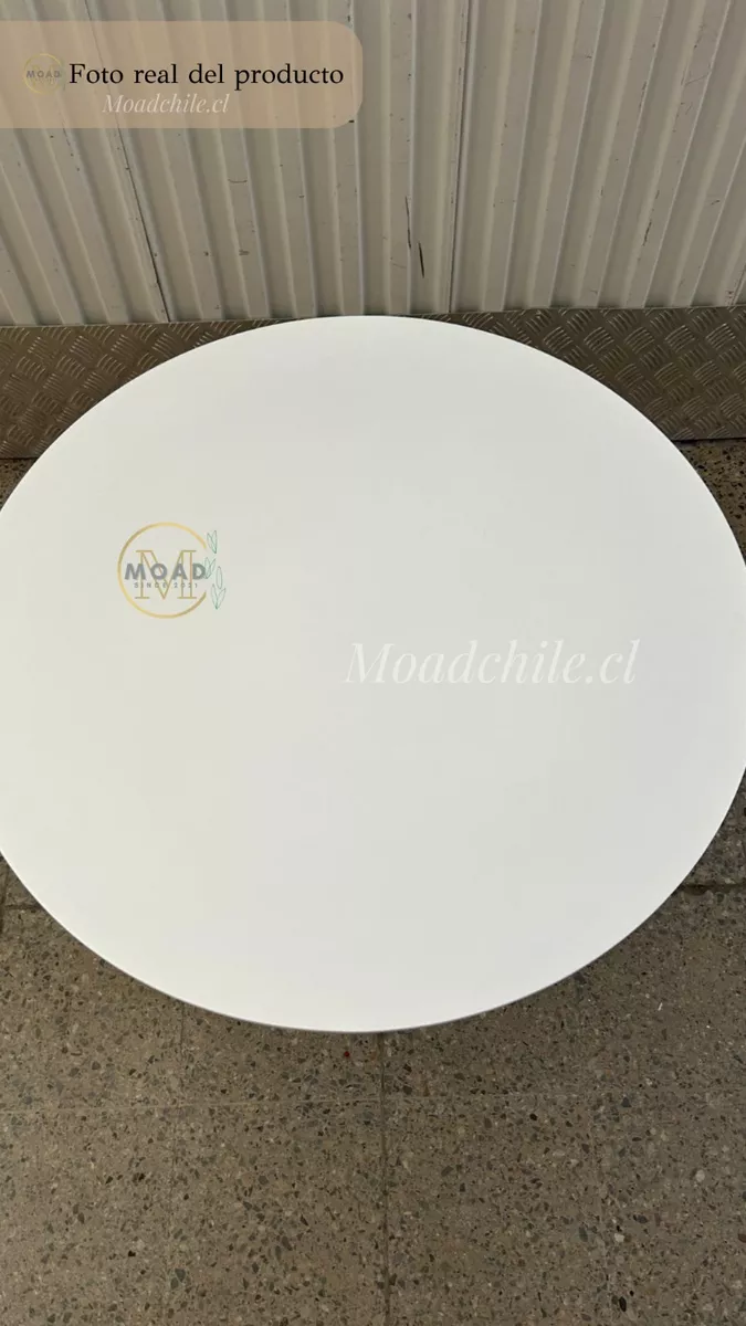 JUEGO DE COMEDOR EAMES ROUND 4P BLANCO - 6
