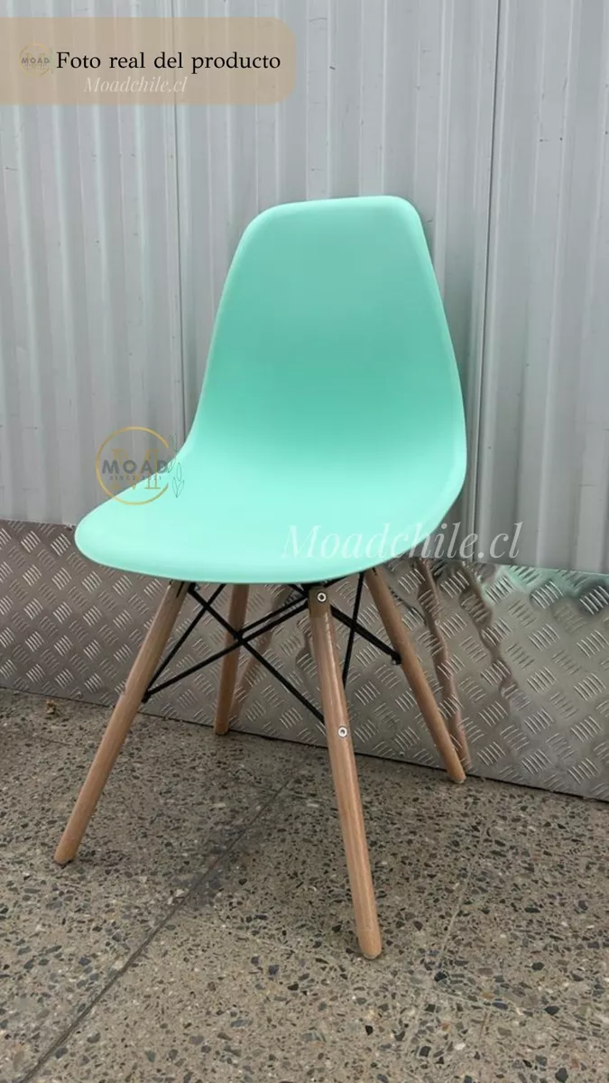 JUEGO DE COMEDOR EAMES ROUND 4P MENTA - 4