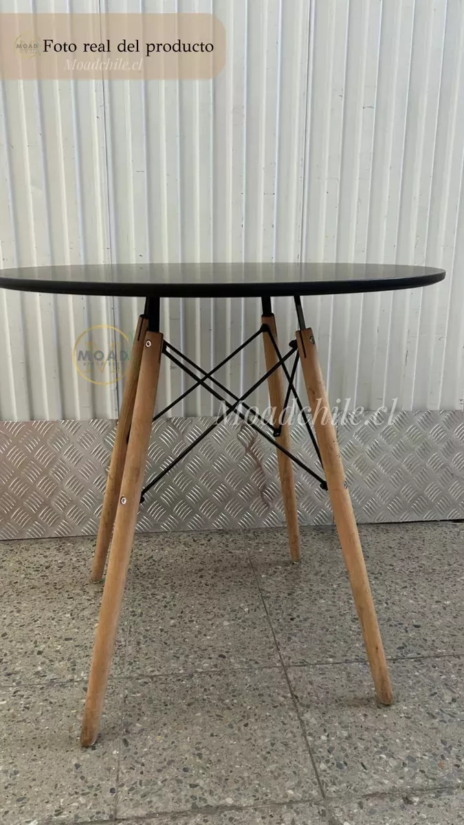 JUEGO DE COMEDOR EAMES DELUXE 4P NEGRO - 2