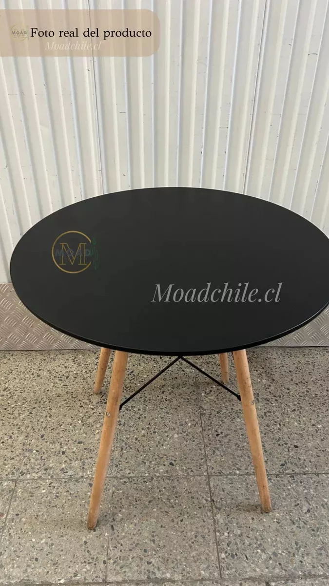 JUEGO DE COMEDOR EAMES DELUXE 4P NEGRO - 3