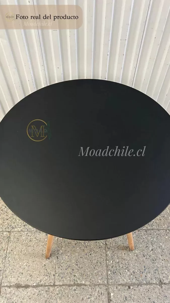 JUEGO DE COMEDOR EAMES DELUXE 4P NEGRO - 5