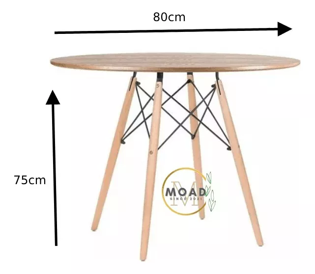 JUEGO DE COMEDOR EAMES DELUXE 4P NEGRO - 6