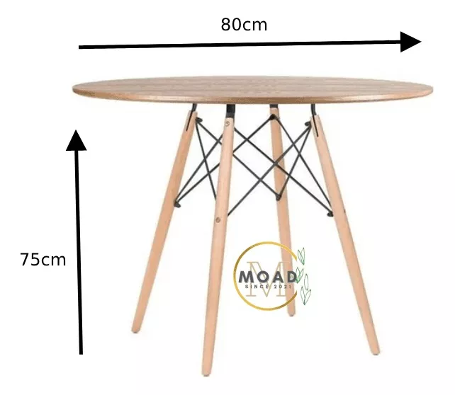 JUEGO DE COMEDOR EAMES DELUXE 4P BLANCO - 6