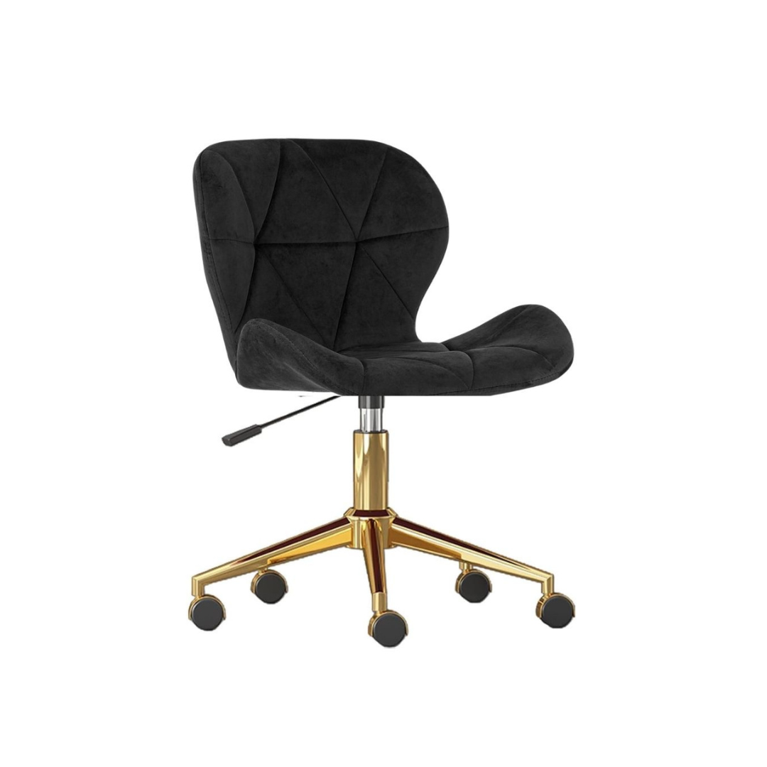 SILLA ESCRITORIO MARIPOSA GOLD NEGRO - 1