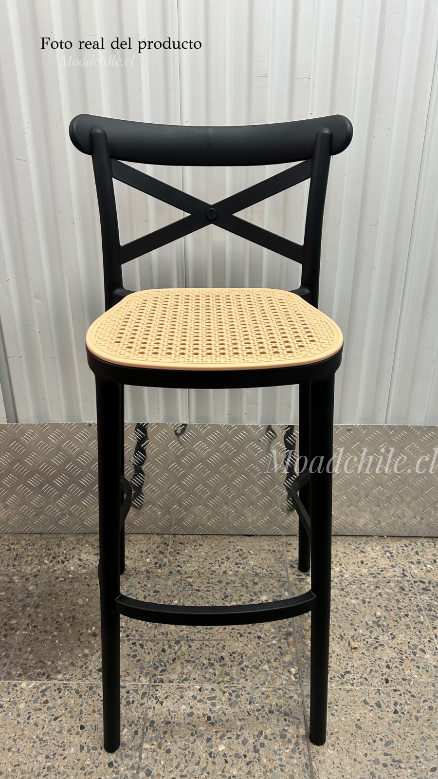 PACK 4 SILLAS DE BAR ARIZONA 75CM NEGRO - 2
