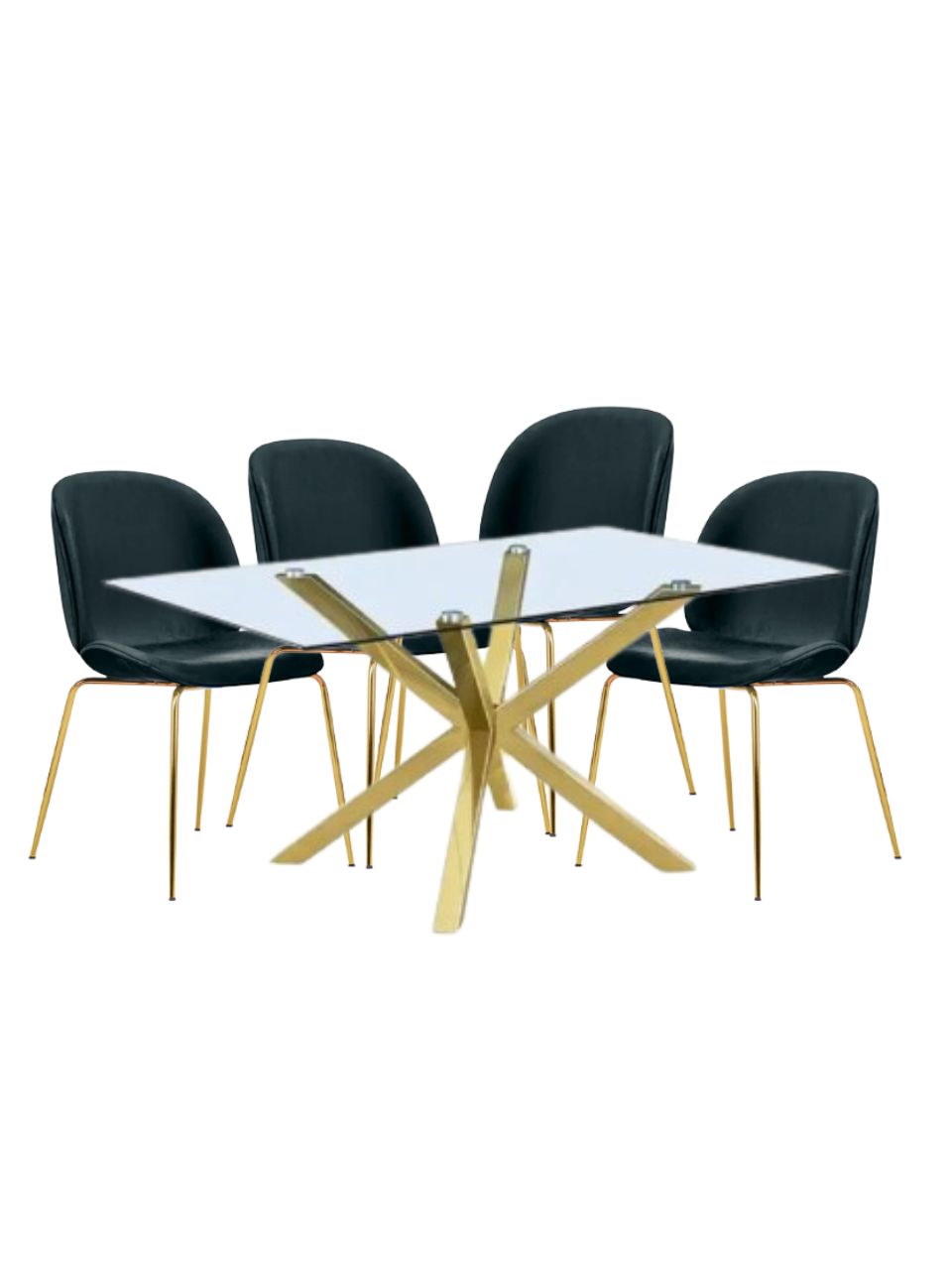 COMEDOR BETTLE BEVERLY HILLS RECTANGULAR 4P - 1