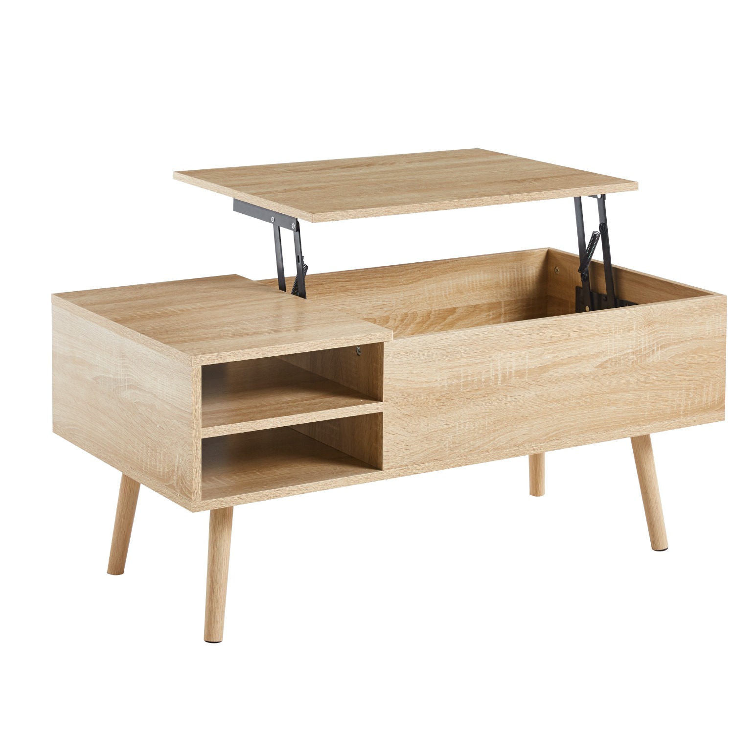 MESA DE CENTRO ELEVABLE PARA LIVING - 1