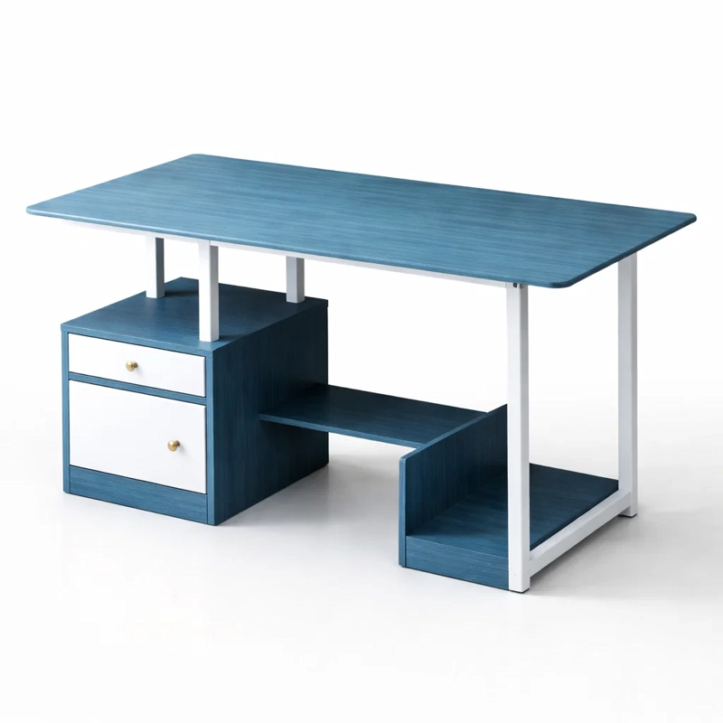 ESCRITORIO HOME OFFICE ARRECIFE 110 CM CON CAJON, GABINETE Y ORGANIZADOR PARA COMPUTADOR - 2