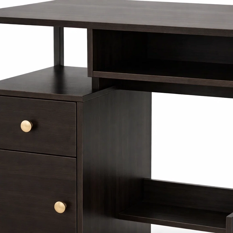 ESCRITORIO HOME OFFICE ARRECIFE 110 CM CON CAJON, GABINETE Y ORGANIZADOR PARA COMPUTADOR - 6