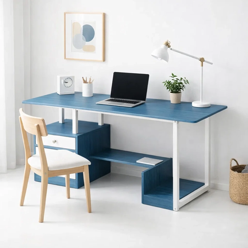 ESCRITORIO HOME OFFICE ARRECIFE 110 CM CON CAJON, GABINETE Y ORGANIZADOR PARA COMPUTADOR - 7