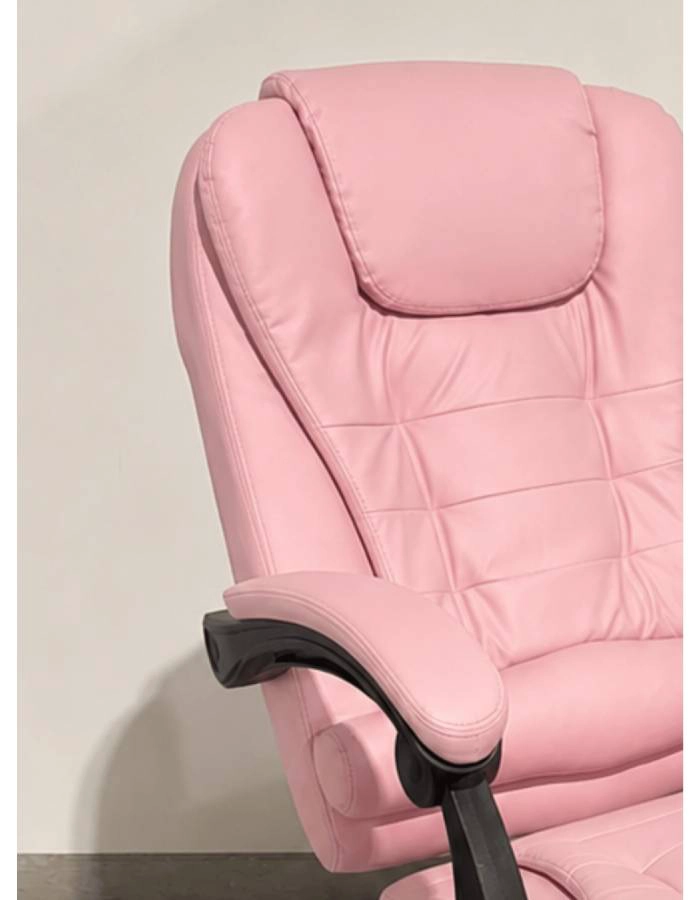 SILLA DE ESCRITORIO GAMER ECOCUERO PINK REX - 6