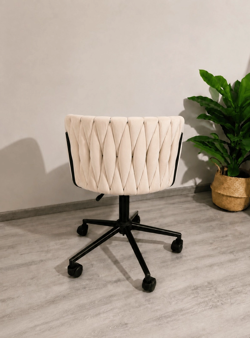 SILLA DE ESCRITORIO QUEEN BASE NEGRA - 5