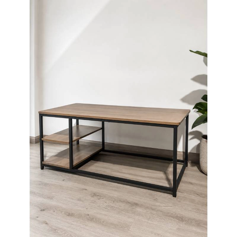 MESA DE CENTRO RECTANGULAR CON REPISAS BEGOÑA - 1