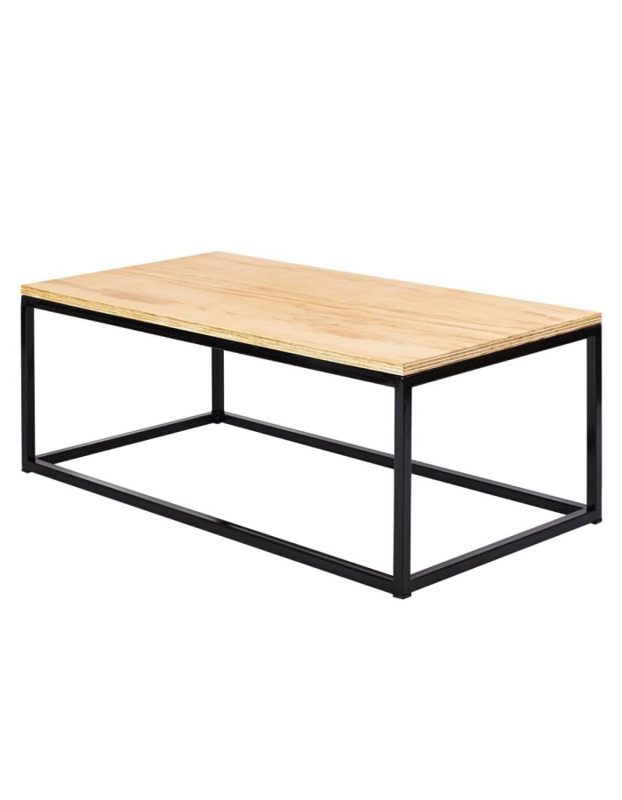 MESA DE CENTRO TEXAS 90 CM MDF Y METAL MODERNA PARA LIVING - 1