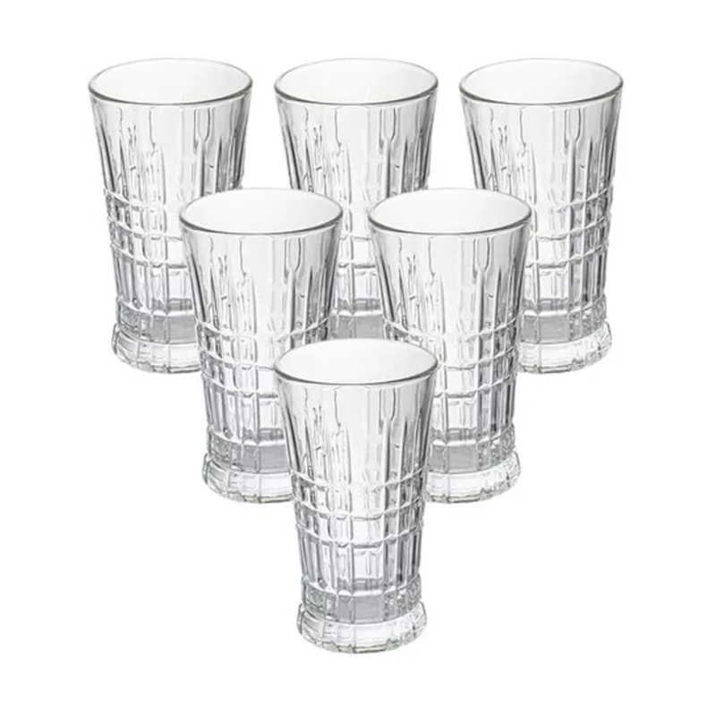JUEGO DE 6 VASOS DE VIDRIO - 1