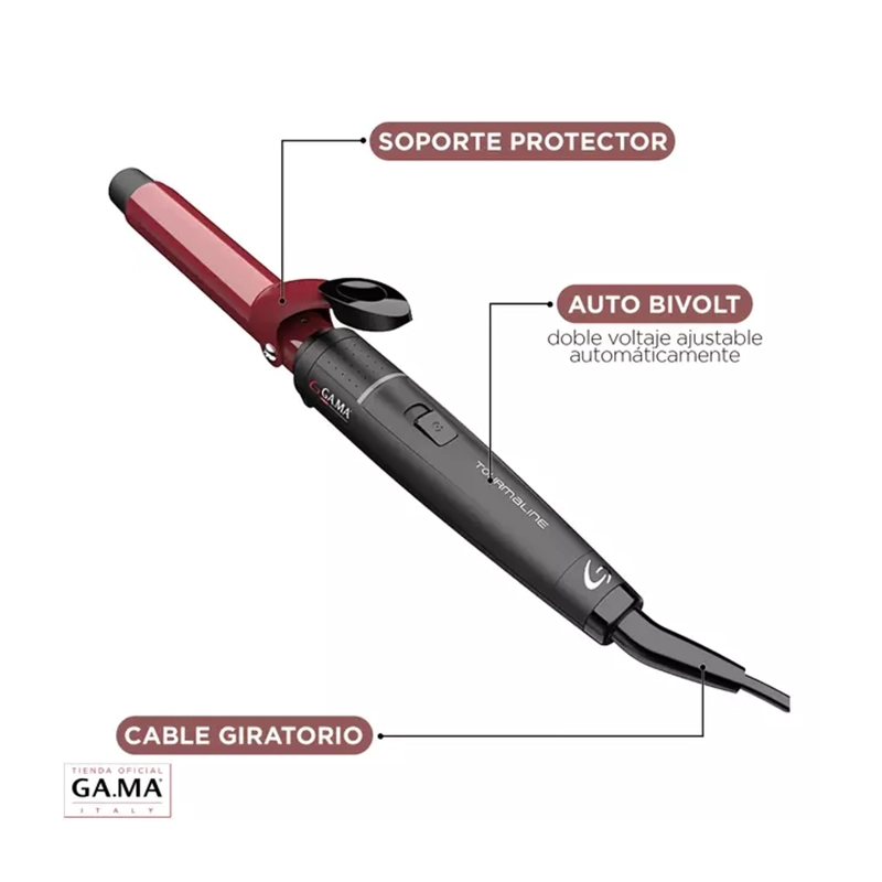 ONDULADOR DE PELO TOURMALINE 19MM NANO SILVER 220V - 4