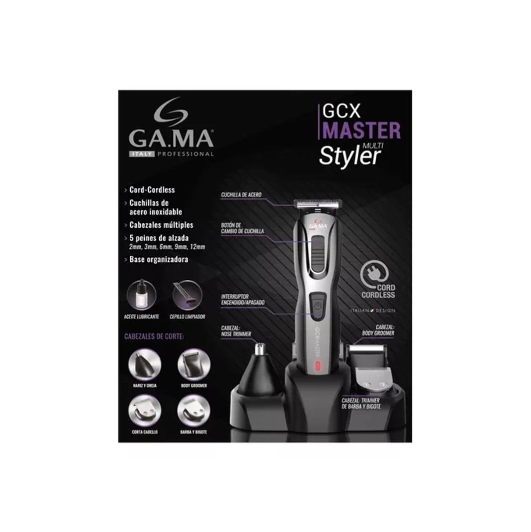 MAQUINA CORTAPELOS GAMA INALAMBRICA GCX MASTER BVT RECARGABLE - 4