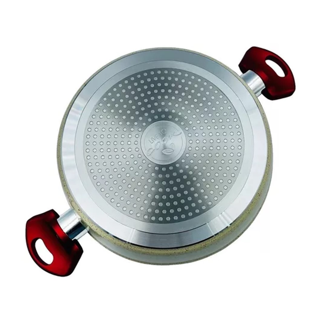CACEROLA ANTIADHERENTE MARMOLEADA 20CM DIAMERO - 2