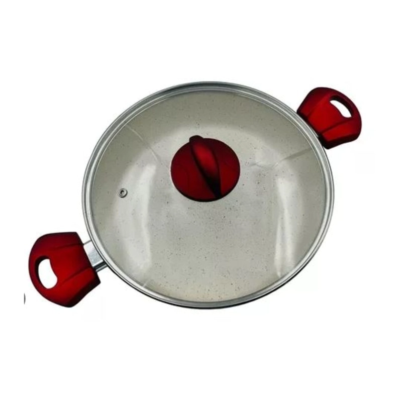 CACEROLA ANTIADHERENTE MARMOLEADA 28CM DIAMETRO - 3