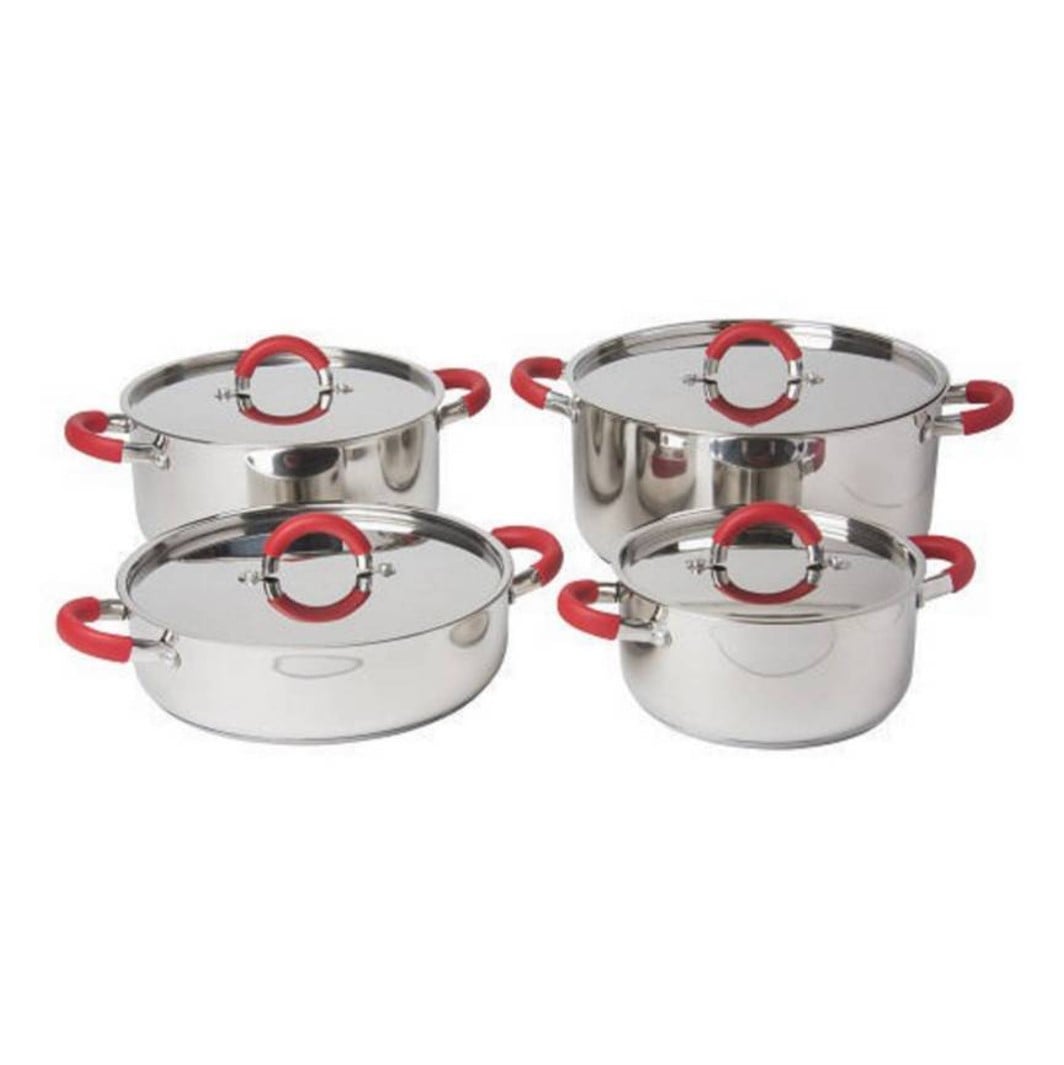 BATERIA DE COCINA  8 PIEZAS ACERO INOXIDABLE ARTE ANDINO - 3