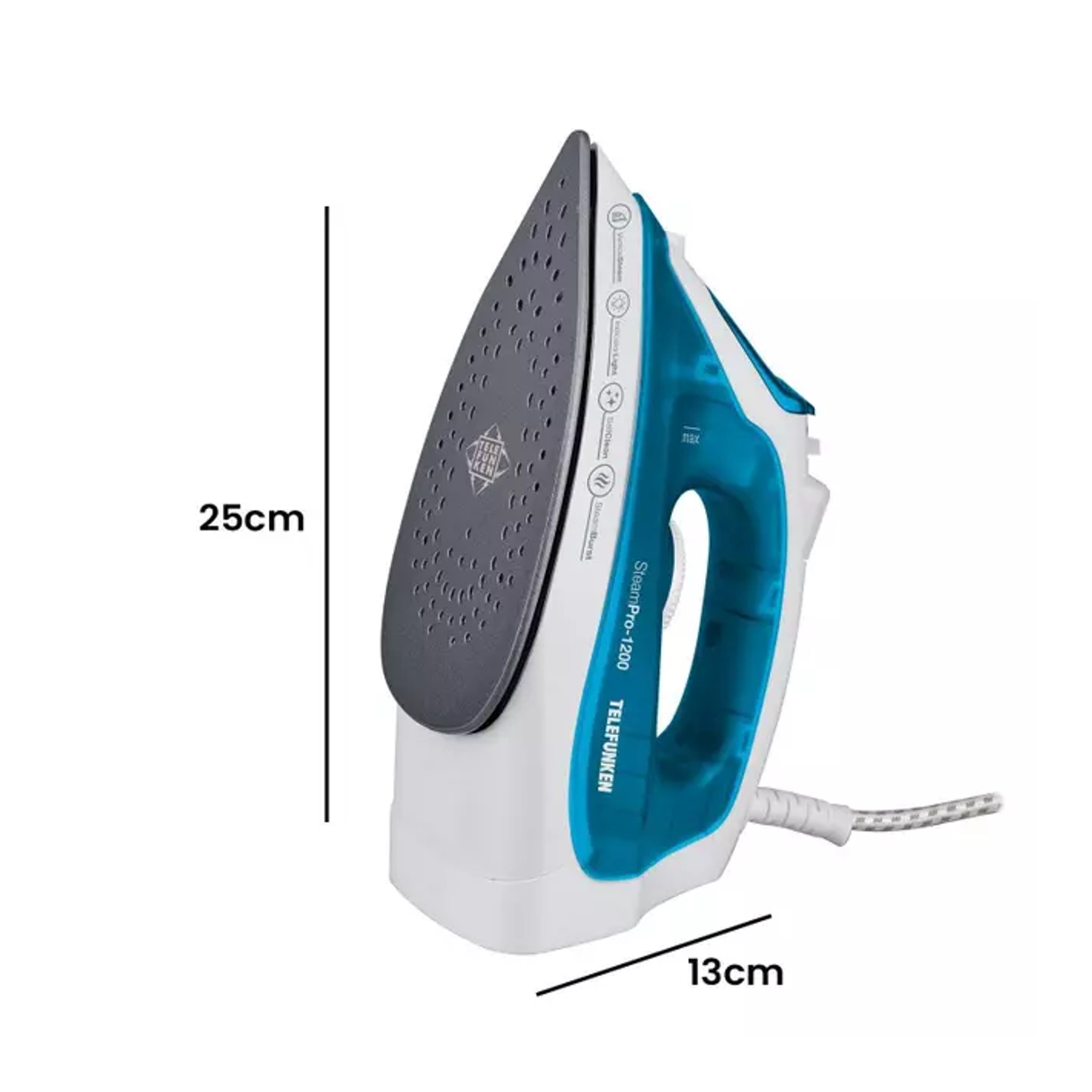 PLANCHA CLASICA A VAPOR STEAMPRO 1200W - 5
