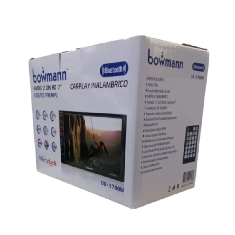 RADIO PARA AUTO 7 PULGADAS BLUETOOH BOWMANN CARPLAY - 2