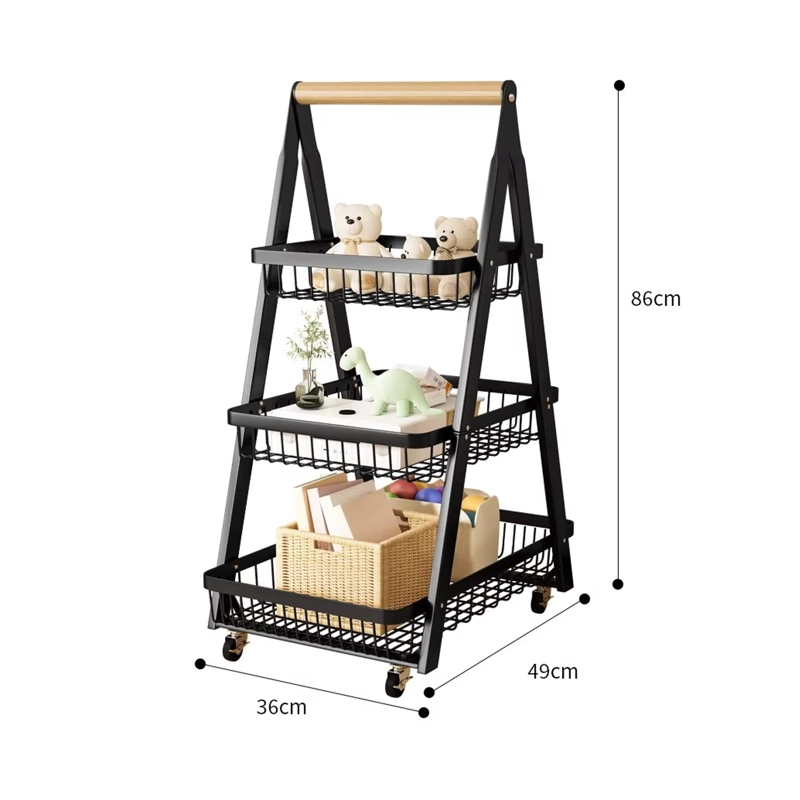 RACK CARRITO ORGANIZADOR DE 3 NIVELES CON RUEDAS ORGANIZADOR - 6