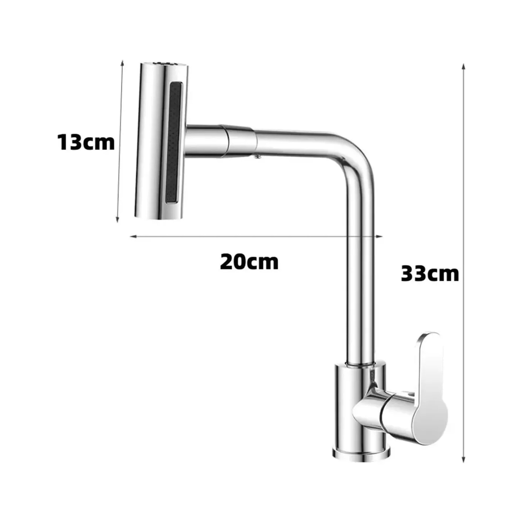 LLAVE MONOMANDO PARA LAVAPLATOS COCINA GIRATORIO GRIFERIA - 3