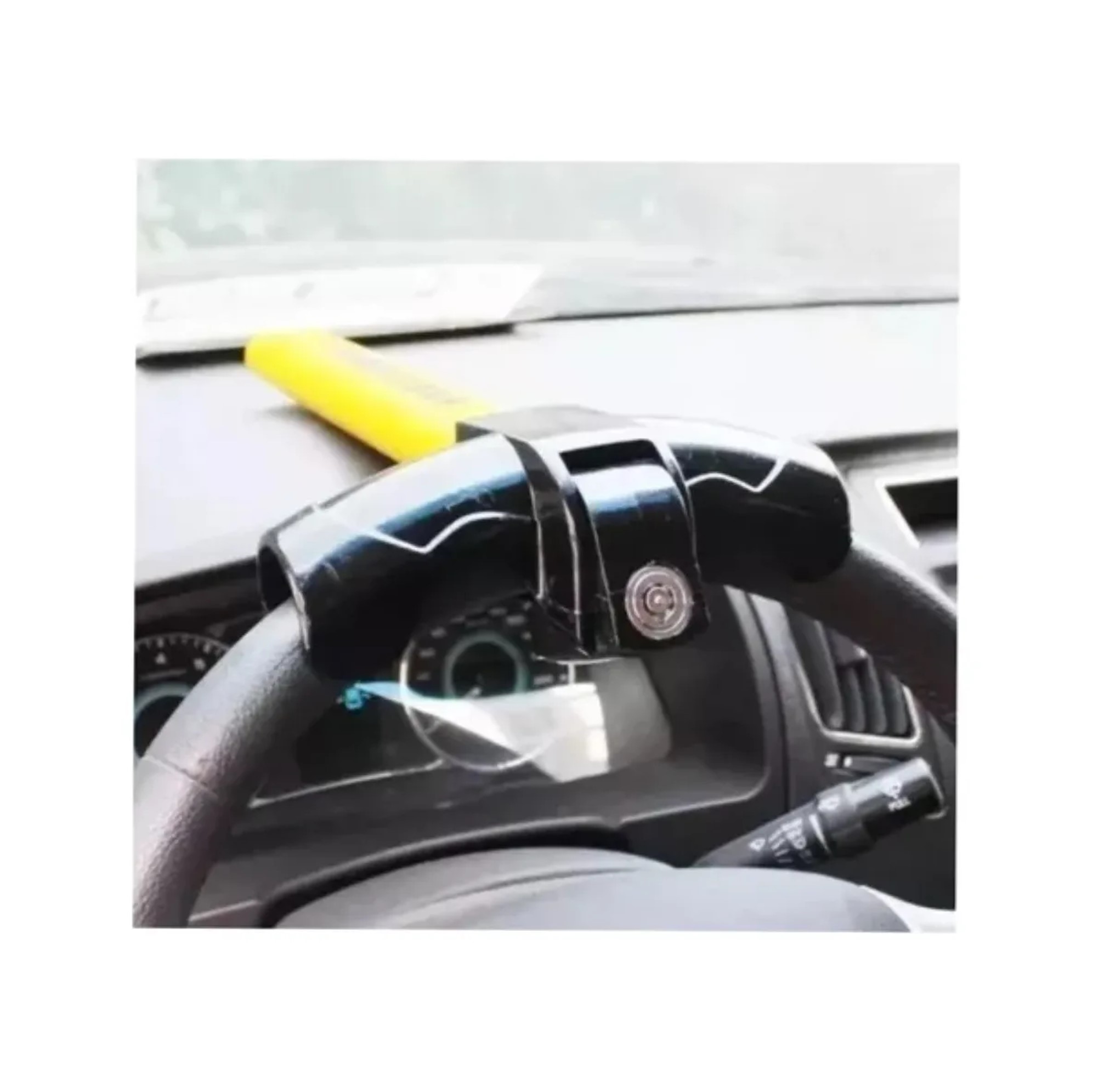 TRANCA VOLANTE PARA AUTO ANTIRROBO SEGURIDAD CON LLAVE - 3