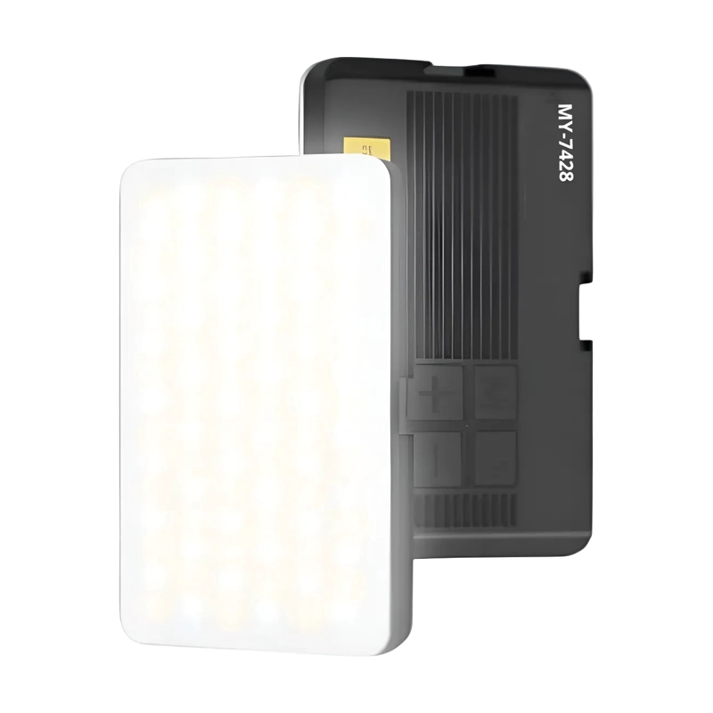 PANEL LUZ LED PORTATIL PARA CAMARAS Y TELE FONOS AJUSTABLE - 1