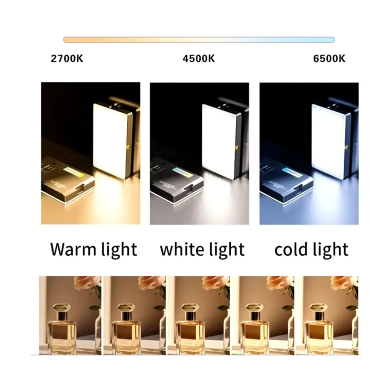 PANEL LUZ LED PORTATIL PARA CAMARAS Y TELE FONOS AJUSTABLE - 2